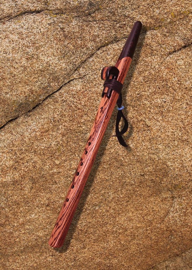 Zebrawood and Wenge Craftsman Native American Style Love Flute